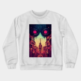 Googles cyberpunk art Crewneck Sweatshirt